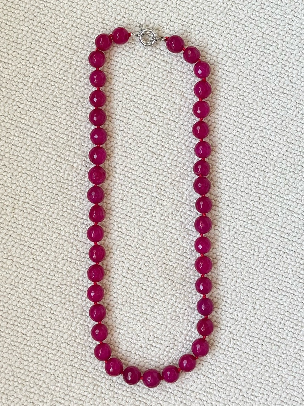 NWOT Tuckernuck Dark Rose Jade Necklace